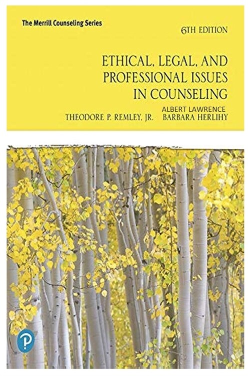 Ethical, Legal, and Professional Issues in Counseling (Paperback)