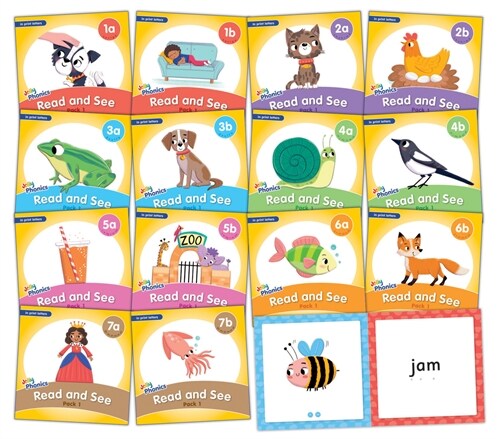 Jolly Phonics Read and See, Pack 1: In Print Letters (American English Edition) (Paperback)