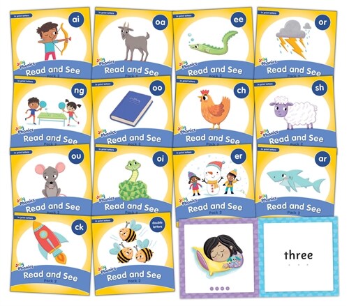 Jolly Phonics Read and See, Pack 2: In Print Letters (American English Edition) (Paperback)