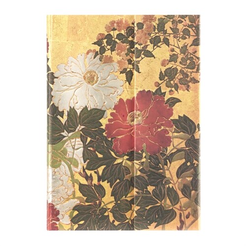 Paperblanks Natsu Rinpa Florals Hardcover Journal MIDI Lined Wrap 144 Pg 120 GSM (Other)