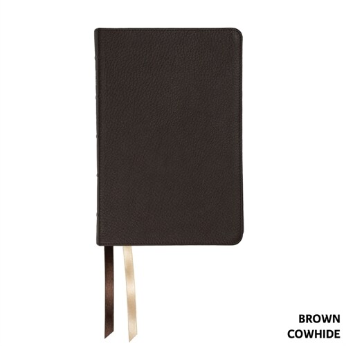 NASB Handy Size, Paste-Down Brown Cowhide (Leather)