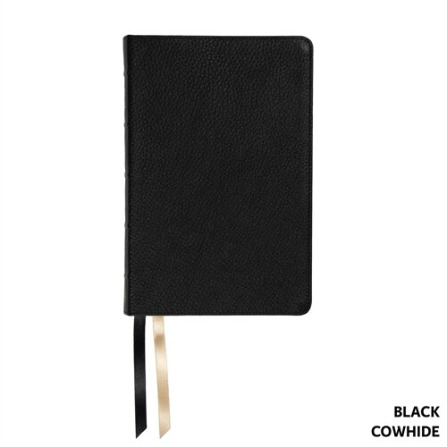 NASB Handy Size, Paste-Down Black Cowhide Indexed (Leather)