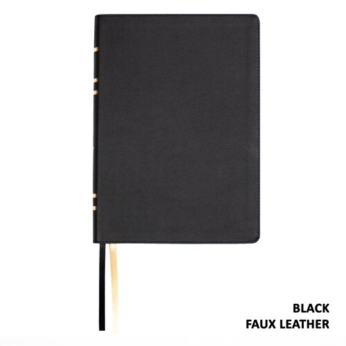 Lsb Giant Print Reference Edition, Paste-Down Black Faux Leather Indexed (Imitation Leather)