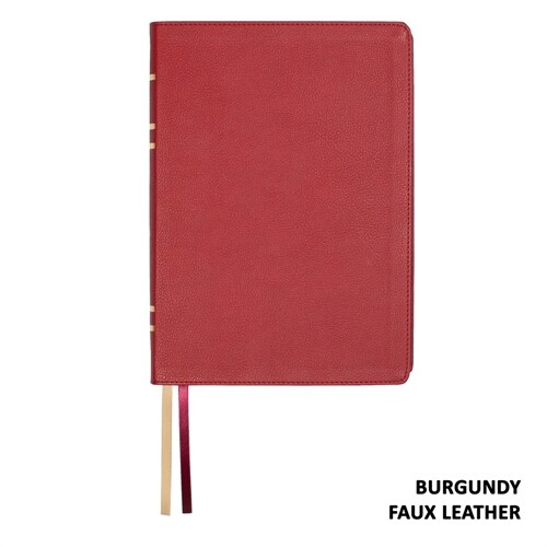 Lsb Giant Print Reference Edition, Paste-Down Burgundy Faux Leather Indexed (Imitation Leather)