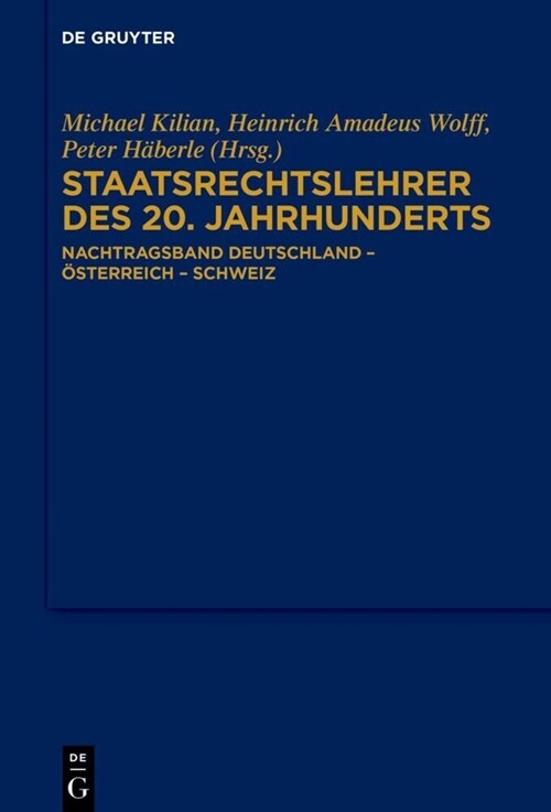 Staatsrechtslehrer des 20. Jahrhunderts (Hardcover)