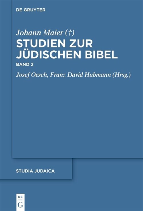 Studien Zur J?ischen Bibel: Band 2 (Hardcover)