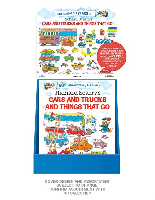 Richard Scarry Cars and Trucks 50th Anniversary 6-Copy Counter Display (Trade-only Material)