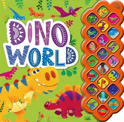 Dino World: With 22 Shiny Sound Buttons (Paperback)