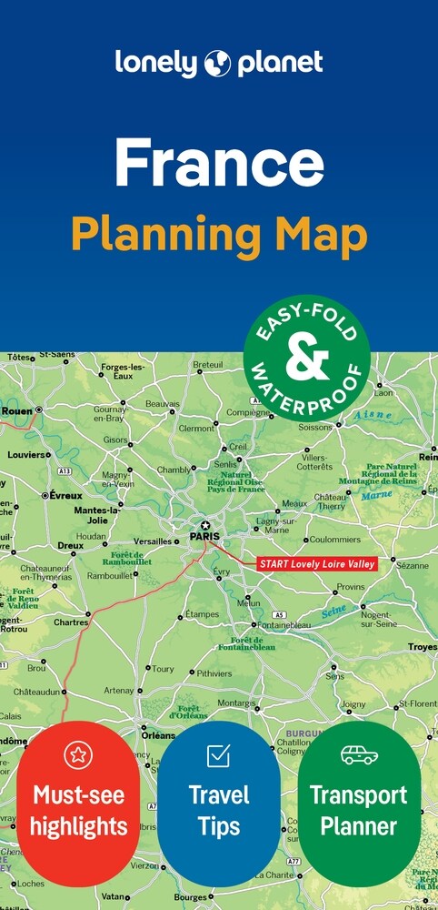 Lonely Planet France Planning Map (Folded, 2)