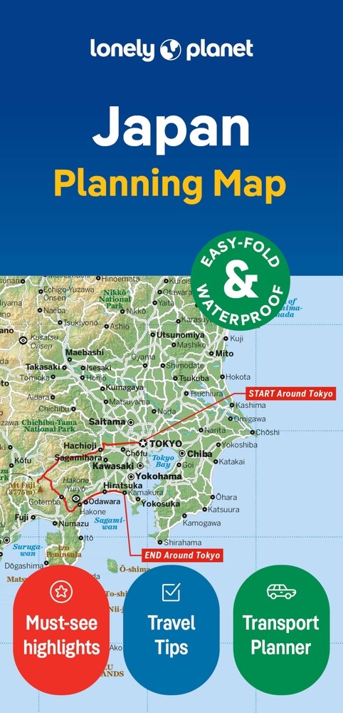 Lonely Planet Japan Planning Map (Folded, 2)