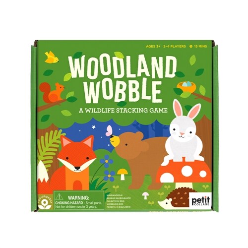 Woodland Wobble: A Wildlife Stacking Game (Board Games)