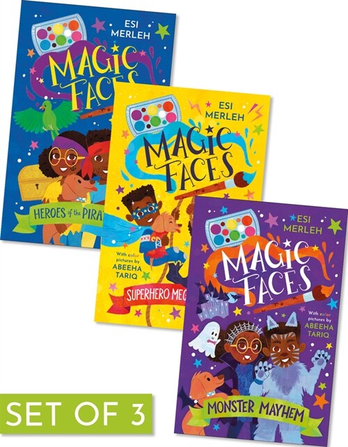 Magic Faces (Set of 3) (Library Binding)