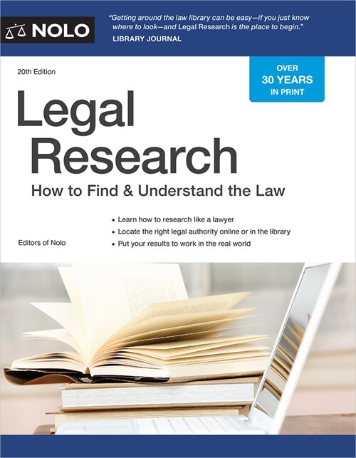 Legal Research: How to Find & Understand the Law (Paperback)