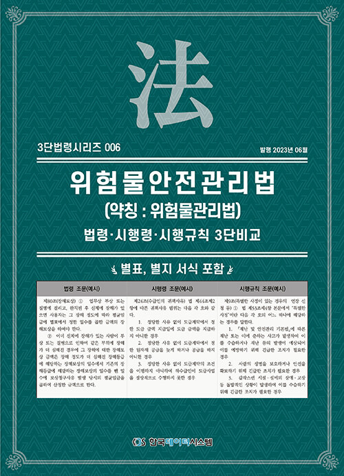 위험물안전관리법 (약칭 : 위험물관리법)