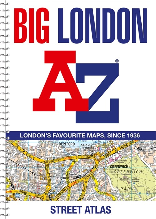 Big London A-Z Street Atlas (Spiral Bound)