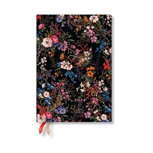 Floralia (William Kilburn) Midi 12-month Day-at-a-Time Dayplanner 2024 (Hardcover)