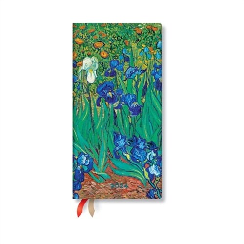 Van Goghs Irises (Van Goghs Irises) Slim 12-month Dayplanner 2024 (Hardcover)