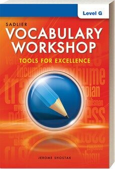 Vocabulary Workshop Tools for Excellence Student Book G (G-12) (Paperback)
