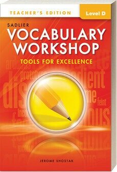 Vocabulary Workshop Tools for Excellence Teachers Edition D (G-9)