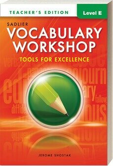 Vocabulary Workshop Tools for Excellence Teachers Edition E (G-10)