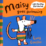 Maisy Goes Swimming (Boardbook, Flap Book)