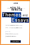 [중고] How to Write Themes and Essays