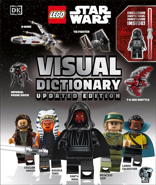 LEGO Star Wars Visual Dictionary Updated Edition   -  다스 마울 미니피규어 포함 (Paperback)