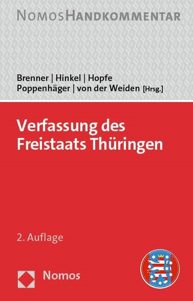 Verfassung Des Freistaats Thuringen: Handkommentar (Hardcover, 2)