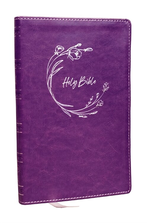 NKJV Holy Bible, Ultra Thinline, Purple Leathersoft, Red Letter, Comfort Print (Imitation Leather)