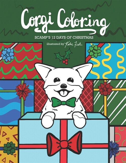 Corgi Coloring: Scamps 12 Days of Christmas (Paperback)