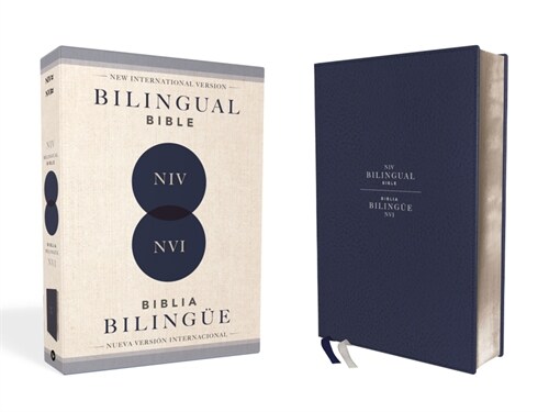 Niv/NVI Bilingual Bible, Revised Text 2022, Leathersoft, Navy / Niv/Nvi, Biblia Biling?, Revisi? 2022, Leathersoft, Azul A?l (Leather)