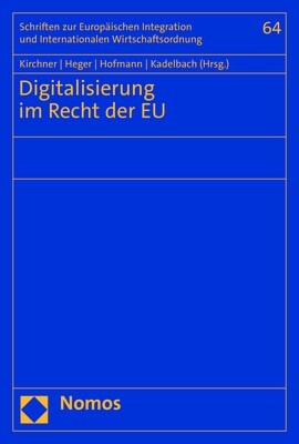 Digitalisierung Im Recht Der Eu (Paperback)