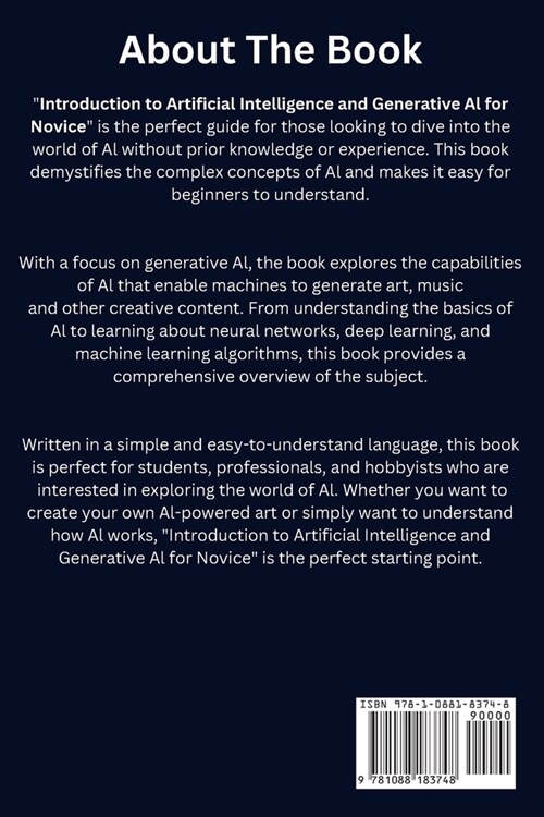 Introduction to Artificial Intelligence and Generative AI for Novice (Paperback)