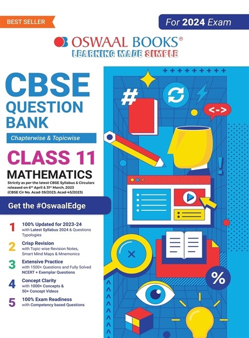 Oswaal CBSE Class 11 Mathematics Question Bank (2024 Exam) (Paperback)