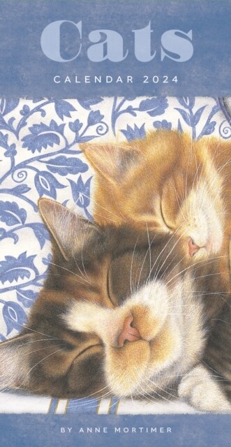 Cats by Anne Mortimer Slim Diary 2024 (Diary)