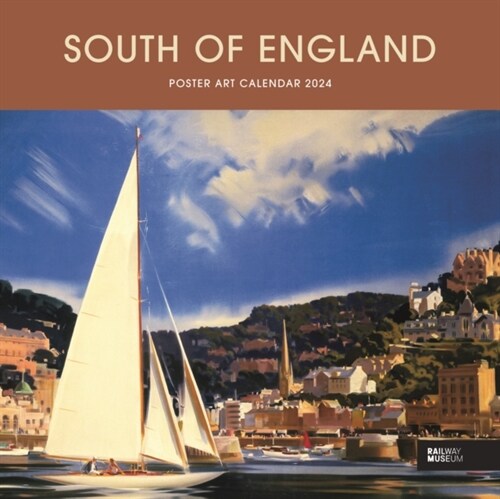 South of England Poster Art National Railway Museum Wiro Wall Calendar 2024 (Calendar)