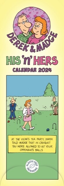 Derek & Madge His n Hers Planner Slim Calendar 2024 (Calendar)