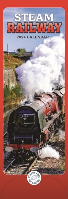 Steam Railway Slim Calendar 2024 (Calendar)