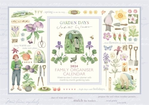 Garden Days Week-to-View Planner A4 Calendar 2024 (Calendar)