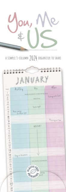 You, Me and Us Planner Slim Calendar 2024 (Calendar)