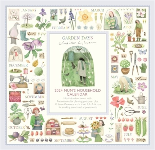 Garden Days Planner Wall Calendar 2024 (Calendar)