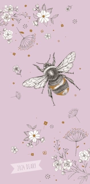 Floral Bee Deluxe Slim Diary 2024 (Diary)