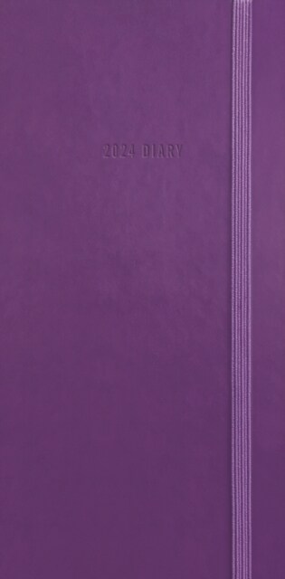 Purple Soft Touch Deluxe Slim Diary 2024 (Diary)