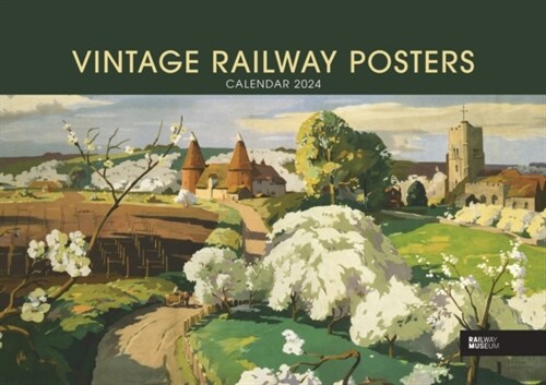 Vintage Railway Posters National Railway Museum A4 Calendar 2024 (Calendar)