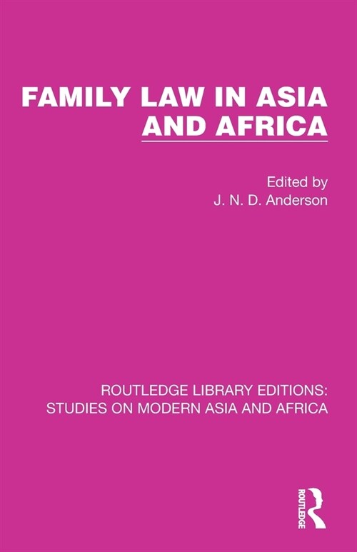 Family Law in Asia and Africa (Paperback, 1)