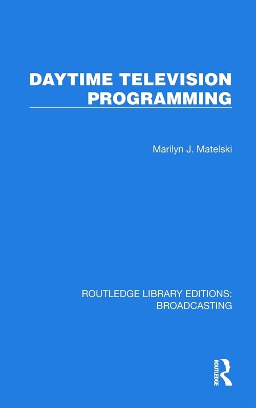 Daytime Television Programming (Hardcover, 1)