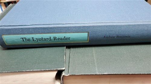 [중고] Lyotard Reader (Paperback)