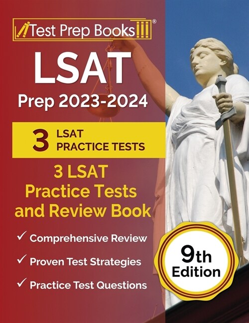 LSAT Prep 2023-2024: 3 LSAT Practice Tests and Review Book [9th Edition] (Paperback)
