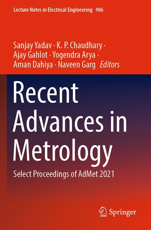 Recent Advances in Metrology: Select Proceedings of Admet 2021 (Paperback, 2023)