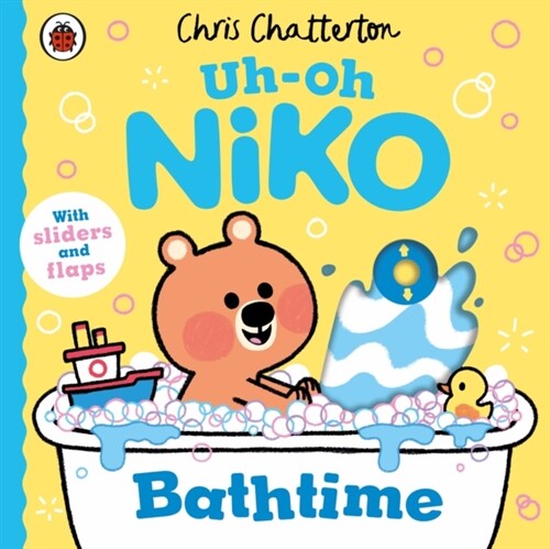 Uh-Oh, Niko: Bathtime : a push, pull and slide story (Board Book)
